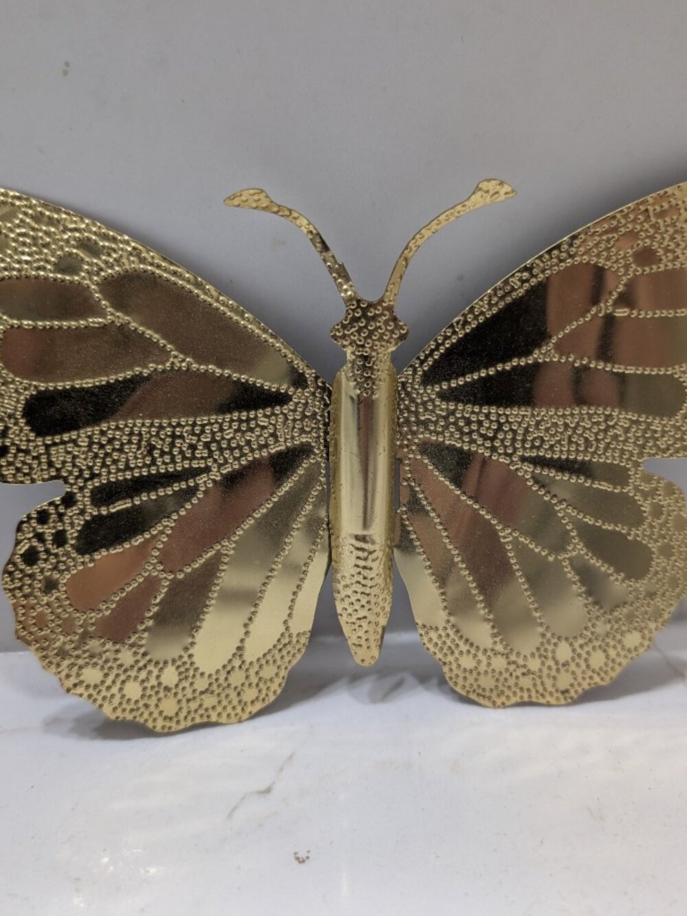 Vintage Metal Butterfly Wall Decor Collectible Decorative Metalware Art